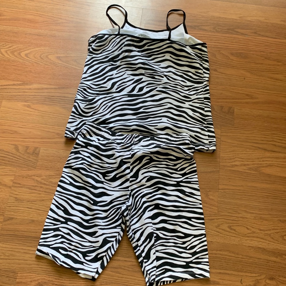 tank top and shorts